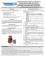 Preview for 1 page of Wesco DJ-55 Operating Instructions And Parts Manual