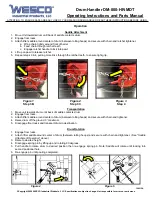 Предварительный просмотр 2 страницы Wesco DM-800-HR-MDT Operating Instructions And Parts Manual