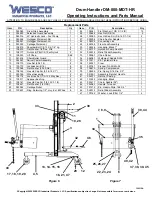 Preview for 3 page of Wesco DM-800-MDT-HR Operating Instructions And Parts Manual