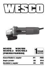 Preview for 1 page of Wesco PGA115G Manual