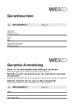 Предварительный просмотр 23 страницы Wesco WH QUADRO 5 Use And Maintenance Instructions