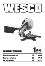 Preview for 1 page of Wesco WS7170 Manual