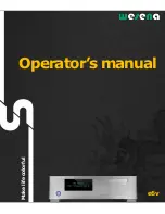 Предварительный просмотр 1 страницы Wesena e6V Operator'S Manual