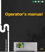 Wesena e7T Operator'S Manual preview