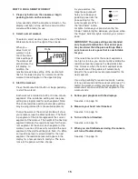 Preview for 15 page of Weslo 13.8E User Manual