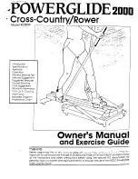 Weslo 2000 Skier Manual preview