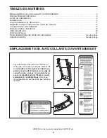 Предварительный просмотр 2 страницы Weslo 30551.1 (French) Manuel De L'Utilisateur