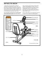 Preview for 3 page of Weslo 831.21520.0 User Manual