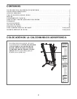 Предварительный просмотр 2 страницы Weslo 831.21902.0 (Spanish) Manual Del Usuario