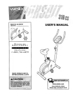 Weslo 831.283100 User Manual preview