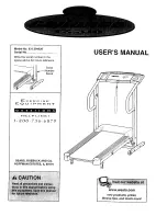 Предварительный просмотр 1 страницы Weslo 831.294620 User Manual