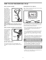 Preview for 7 page of Weslo Aero A5 Bike Manual