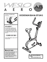 Weslo Aero A8 (German) Bedienungsanleitung preview