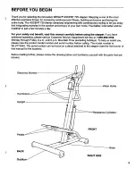 Preview for 3 page of Weslo Ascent 725 Manual