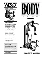 Weslo Body Flex Owner'S Manual preview