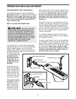 Preview for 7 page of Weslo Cadence 1020 Treadmill User Manual