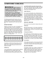 Preview for 14 page of Weslo Cadence 1020 Treadmill User Manual