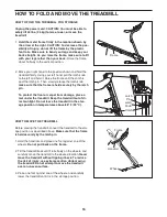 Preview for 16 page of Weslo Cadence 25 Treadmill User Manual