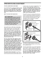 Preview for 8 page of Weslo Cadence 255 Dr Treadmill User Manual