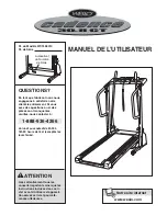 Weslo Cadence 30.8 Treadmill (French) Manuel De L'Utilisateur preview
