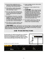 Preview for 3 page of Weslo Cadence 325 User Manual