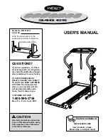 Weslo CADENCE 340 CS User Manual preview