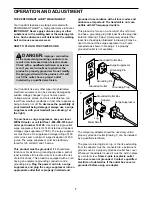 Preview for 7 page of Weslo CADENCE 340 CS User Manual