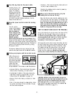 Предварительный просмотр 9 страницы Weslo CADENCE 340 CS User Manual