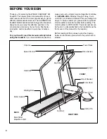 Preview for 4 page of Weslo Cadence 391 Treadmill User Manual