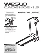Weslo Cadence 4.9 (Spanish) Manual Del Usuario preview