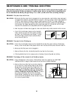 Preview for 12 page of Weslo Cadence 400cs Treadmill User Manual