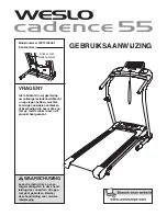 Weslo Cadence 450v Treadmill (Dutch) Gebruiksaanwijzing предпросмотр