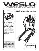 Preview for 1 page of Weslo Cadence 505S (French) Manuel De L'Utilisateur