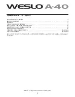 Preview for 2 page of Weslo Cadence A 40 Treadmill User Manual