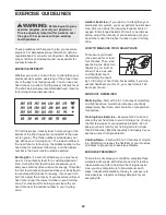 Preview for 22 page of Weslo Cadence CT 5.8 User Manual