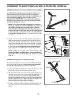 Предварительный просмотр 18 страницы Weslo Cadence J3.7 Treadmill (French) Manuel De L'Utilisateur