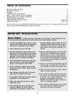 Preview for 2 page of Weslo Cadence Ls 6 User Manual