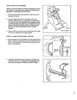 Preview for 11 page of Weslo CADENCE LX 15 Manual