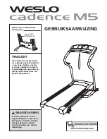 Weslo Cadence M5 Treadmill (Dutch) Gebruiksaanwijzing preview