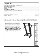 Предварительный просмотр 2 страницы Weslo Cadence R 5.2 Treadmill (Spanish) Manual Del Usuario