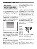 Preview for 14 page of Weslo candence DX10 User Manual