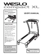 Предварительный просмотр 1 страницы Weslo compact XL User Manual