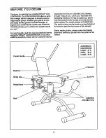 Предварительный просмотр 4 страницы Weslo Concentrat0r Manual