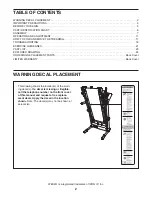 Предварительный просмотр 2 страницы Weslo CROSSWALK 5.2T User Manual