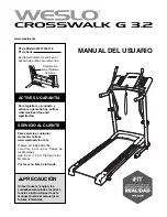 Weslo Crosswalk G 3.2 Treadmill (Spanish) Manual Del Usuario preview