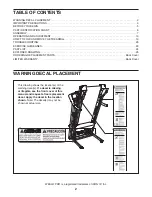 Предварительный просмотр 2 страницы Weslo Crosswalk Pro 14.2t User Manual