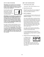 Предварительный просмотр 15 страницы Weslo Crosswalk Pro 14.2t User Manual