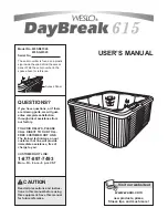 Weslo Daybreak 615 User Manual preview