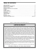 Preview for 2 page of Weslo DayBreak WLHS21071 User Manual