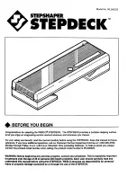 Предварительный просмотр 1 страницы Weslo Deck & 2 Risersstep Shaper Manual